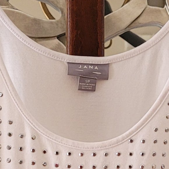 Jana White Studded Tank Top US S - Picture 2 of 5